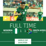Nigeria & South Africa Draw 1-1 in Thrilling World Cup Qualifier